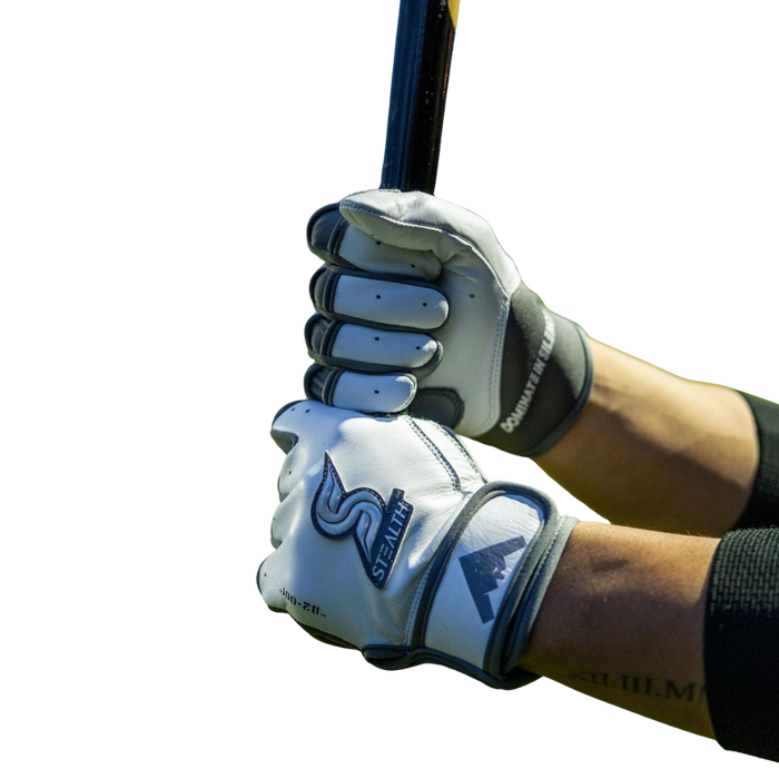 B2 White Batting Gloves