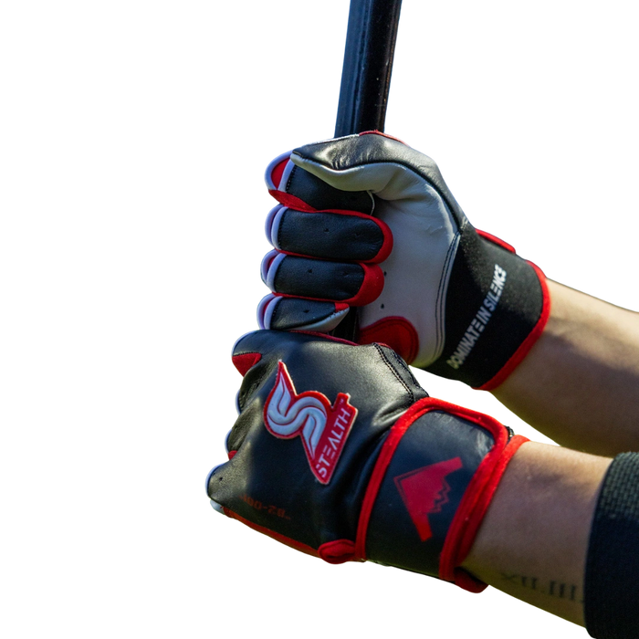B2 Red Batting Gloves