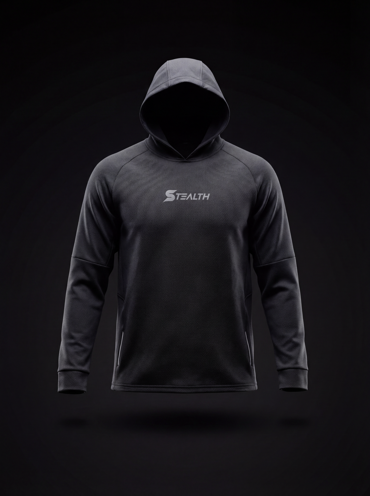 Compression Textured Double Knit Sweatshirt