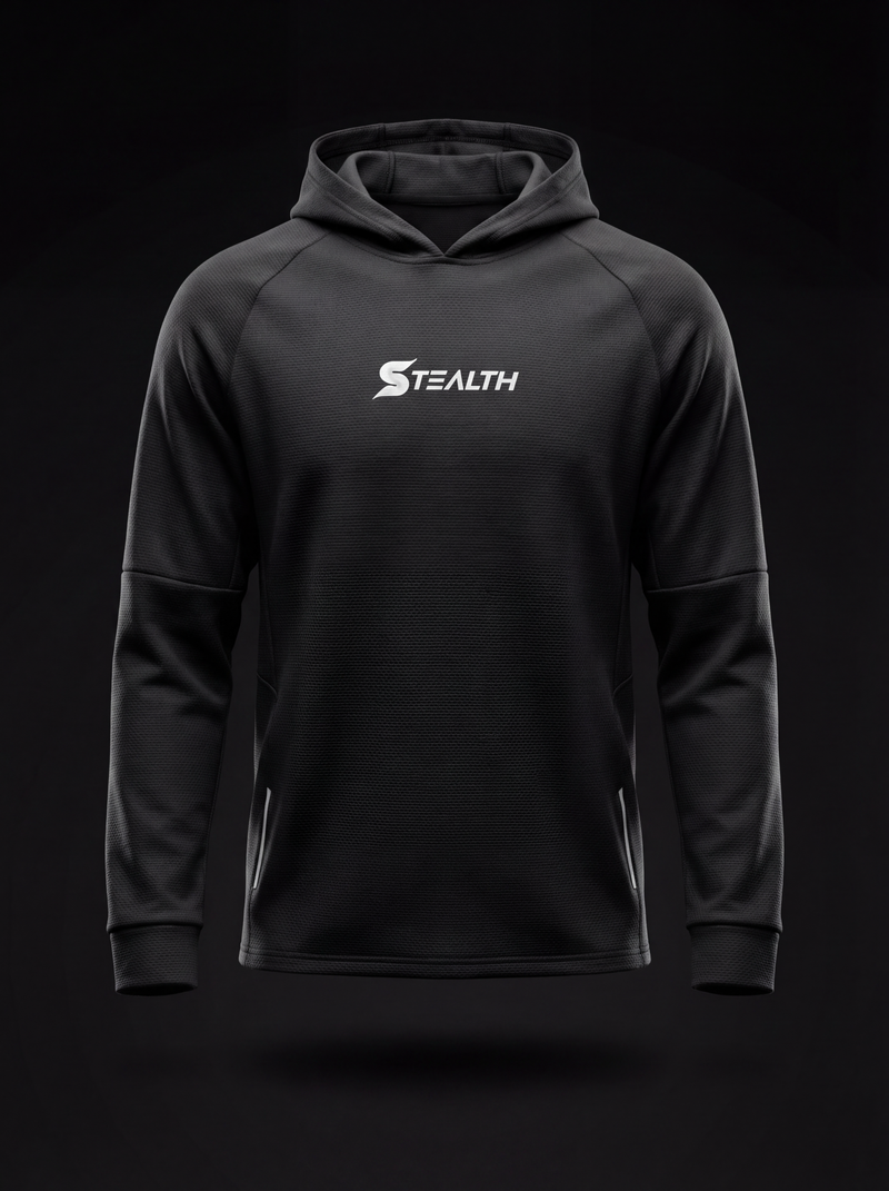 Compression Textured Double Knit Sweatshirt